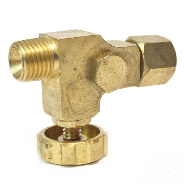 Interstate Pneumatics In Line Needle Valve 1/4 Inch FPT x 1/4 Inch MPT - w/o Gauge VR160 - main